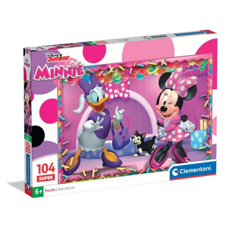 Puzzle 104 elementy Super Minnie Clementoni misiek