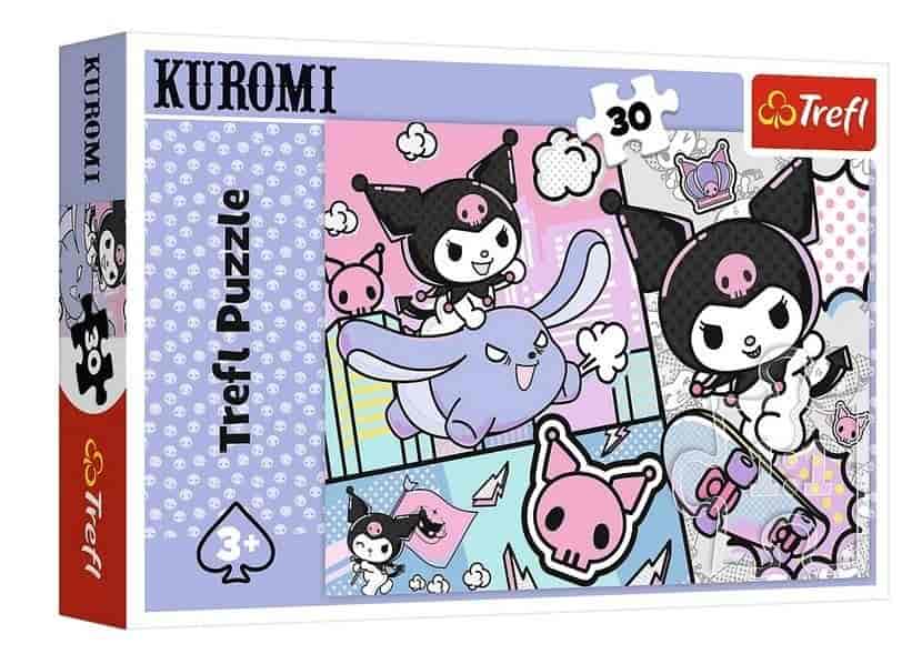 Puzzle Kuromi 30 elementów Zabawy z Kuromi misiek