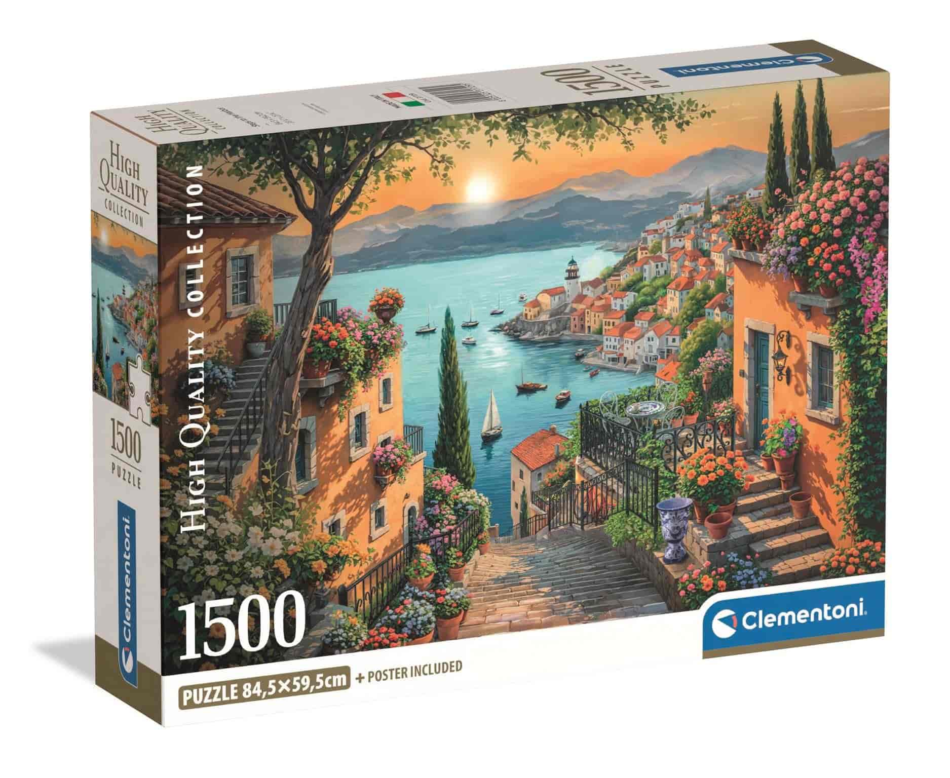 Puzzle 1500 elementów Schody do portu Steps to the Harbor misiek