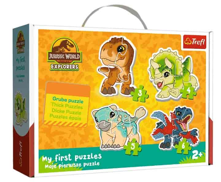 Puzzle Baby Classic Jurajski Park Urocze Dinozaury Dinozaur misiek