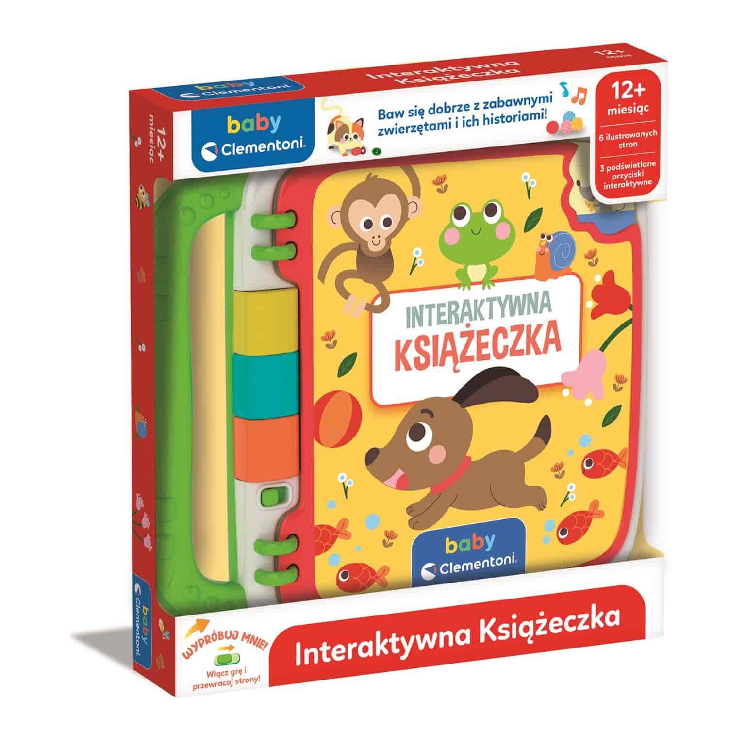Interaktywna Książeczka o zwierzątkach Clementoni misiek