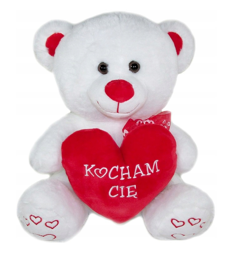 Maskotka Pluszak Miś z Sercem Kocham Cię Walentynki 23 cm misiek