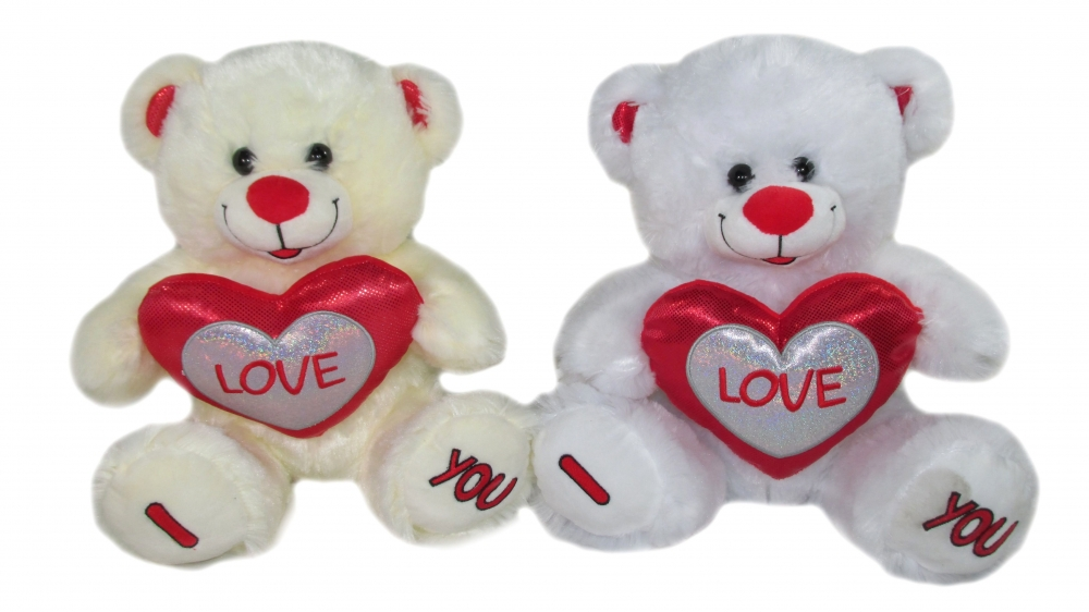 Maskotka Przytulanka Miś Serce napis Love Walentynki 30 cm misiek