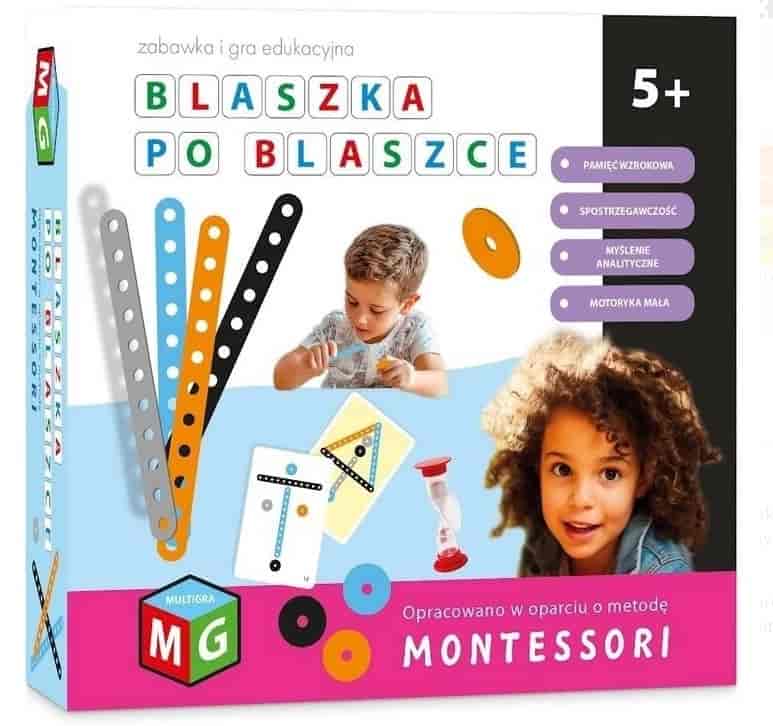 Gra Edukacyjna Montessori Blaszka po Blaszce Multigra misiek