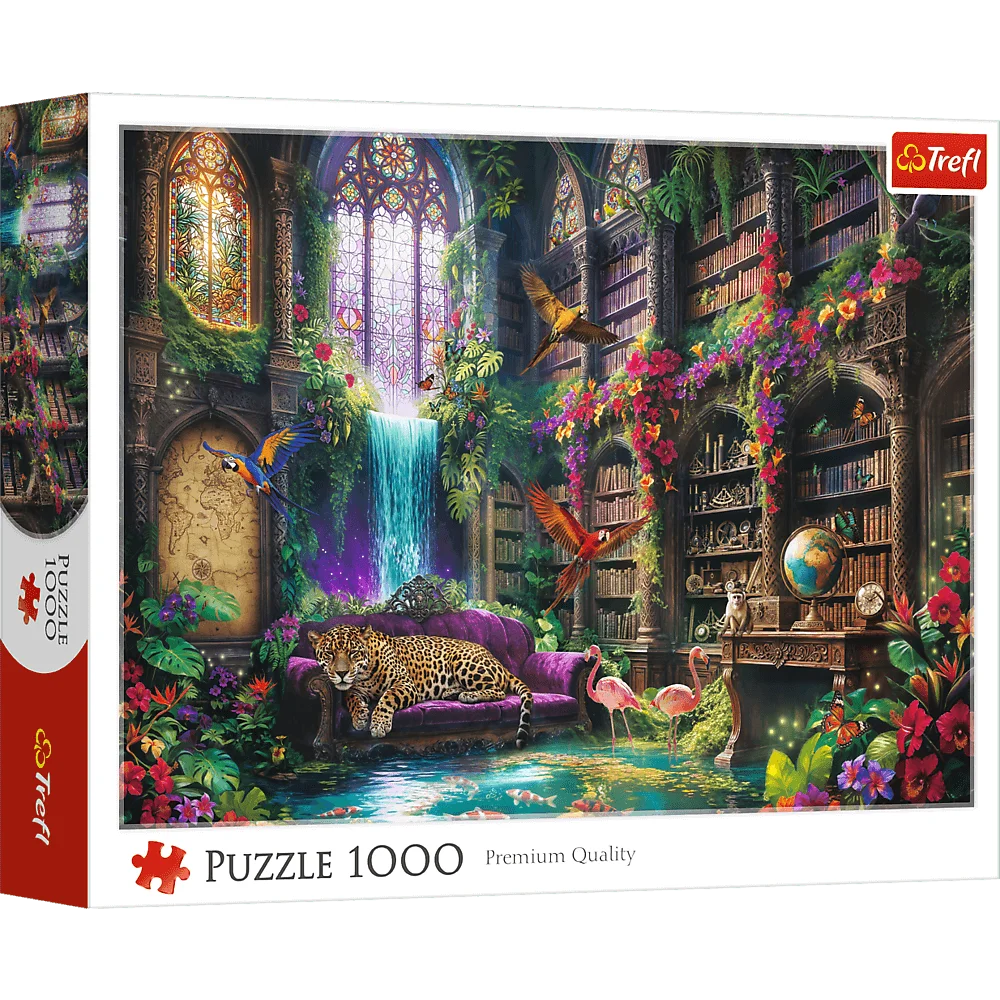 Puzzle 1000 el. Magiczna Biblioteka Trefl misiek