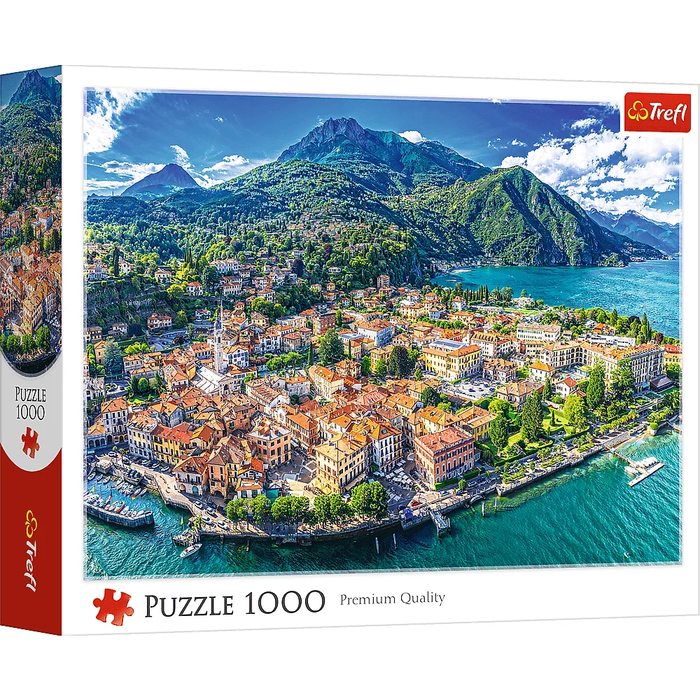 Puzzle 1000 el. Menaggio nad jeziorem Como Włochy Trefl misiek