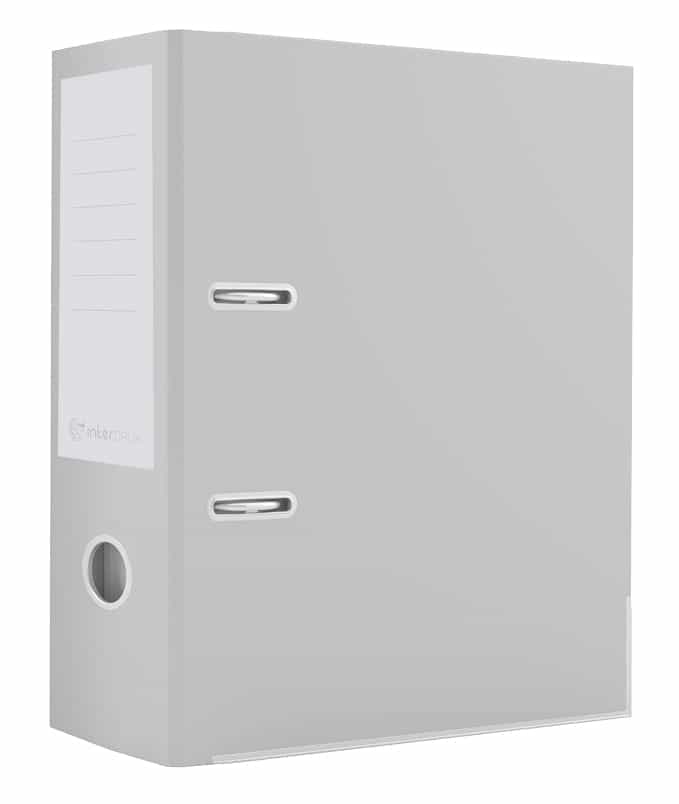 Segregator A4 75 mm 2 ringi pastel grey Interdruk