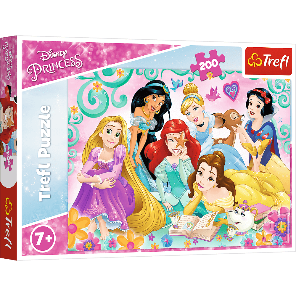 Puzzle 200 el. Radosnych świąt księżniczek