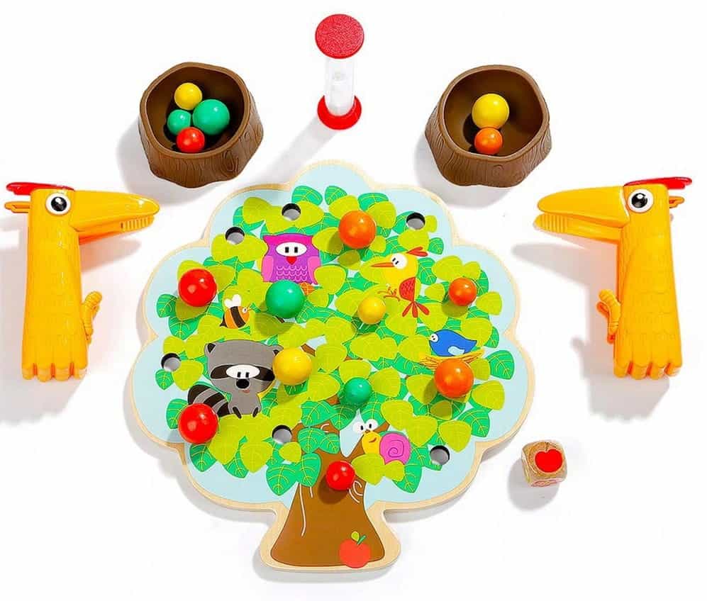 Top bright drewniana gra montessori jabłuszka