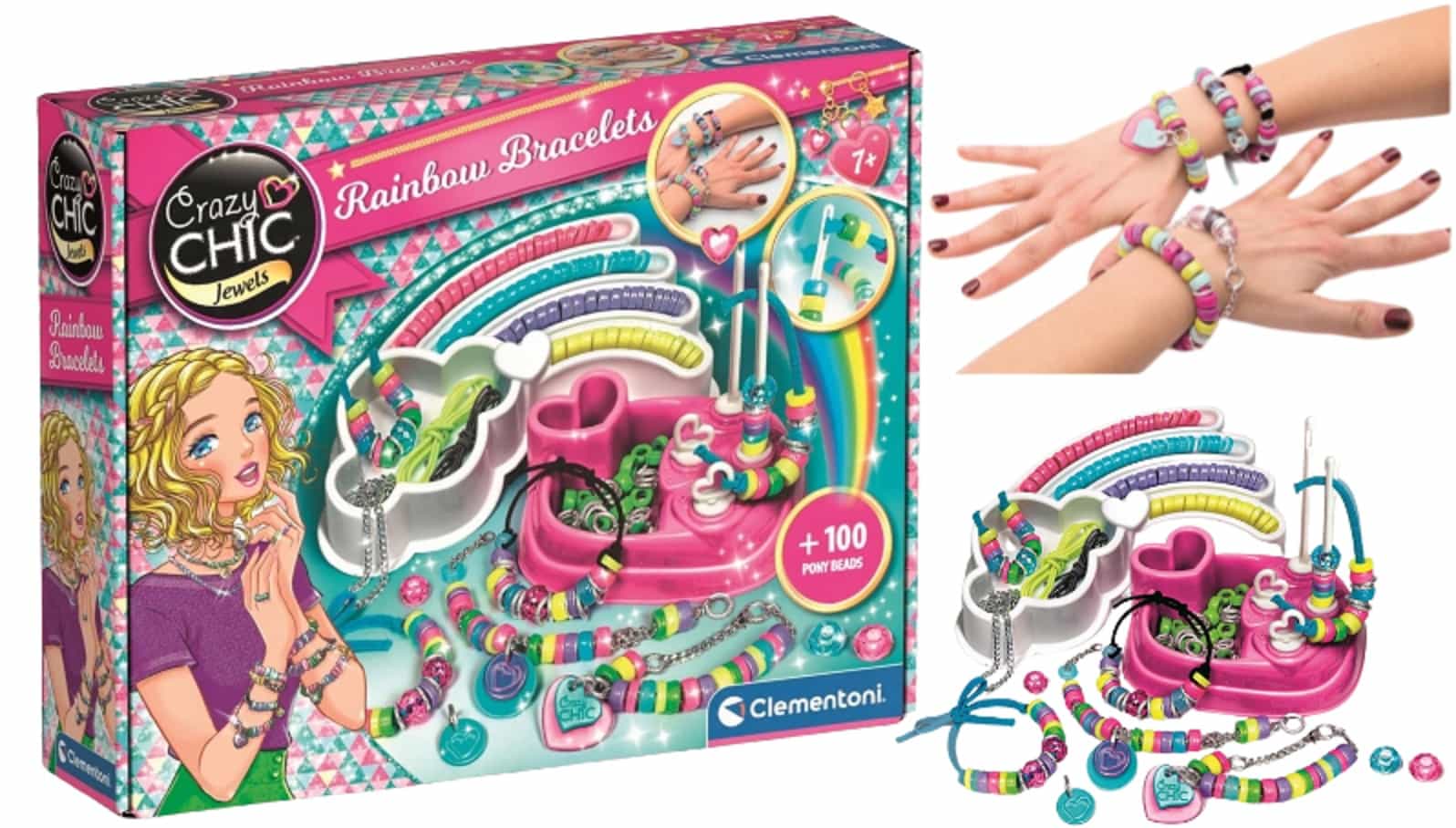 Crazy Chic kolorowe bransoletki 78415 Clementoni
