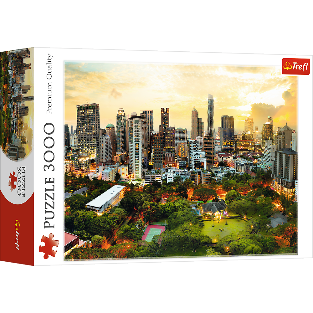 Puzzle 3000 el Zachód słońca w Bangkoku 33060 Trefl