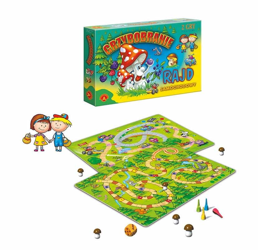 Grzybobranie - rajd 2w1 gra planszowa
