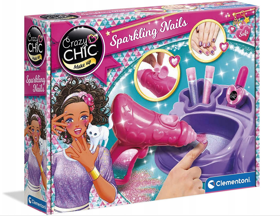 Crazy Chic błyszczące paznokcie 78291 Clementoni