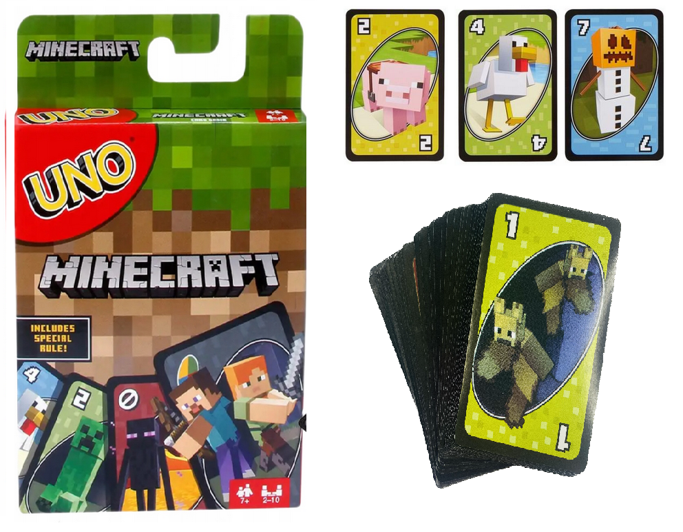 Karty do gry Uno Minecraft