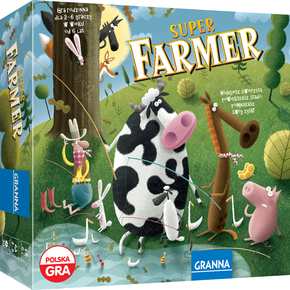 Granna Gra Planszowa Super Farmer z Rancha
