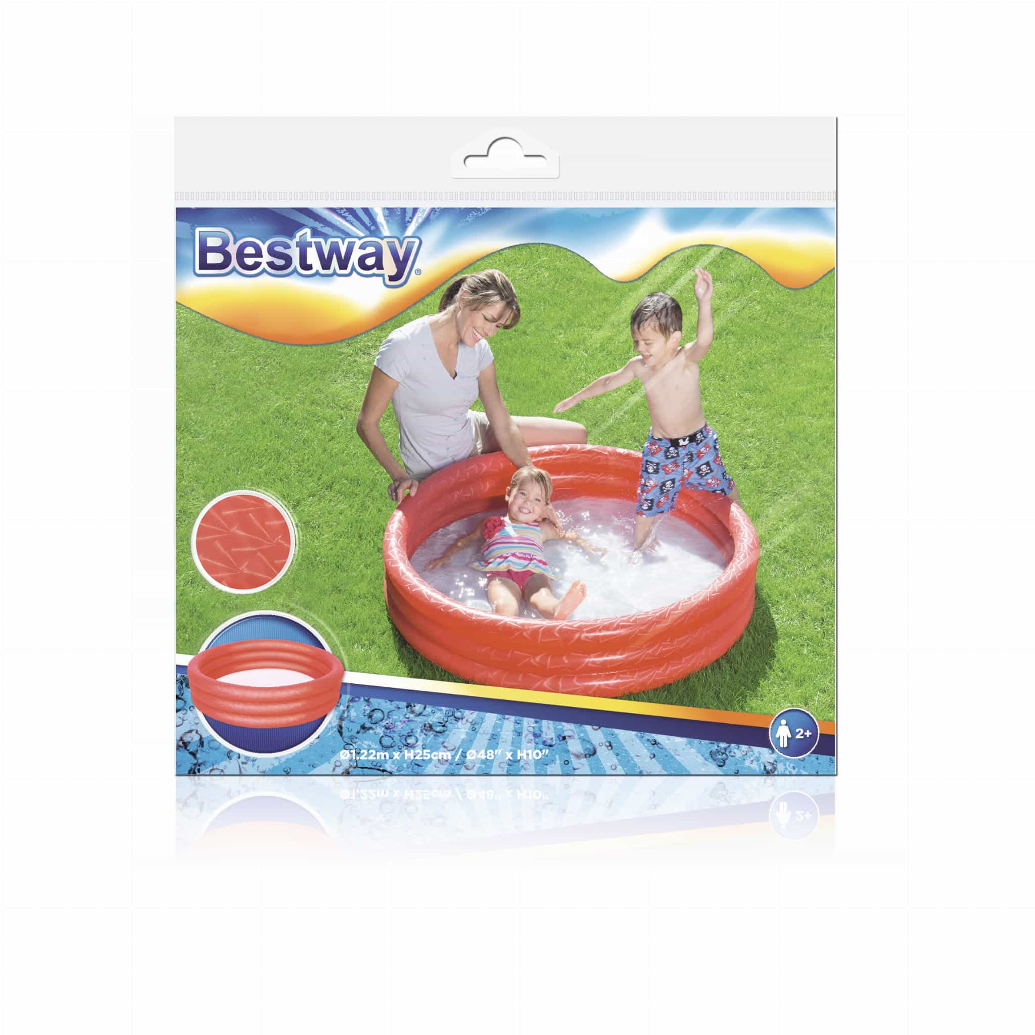 Basen brodzik dmuchany dla dzieci Bestway 122 x 25 cm