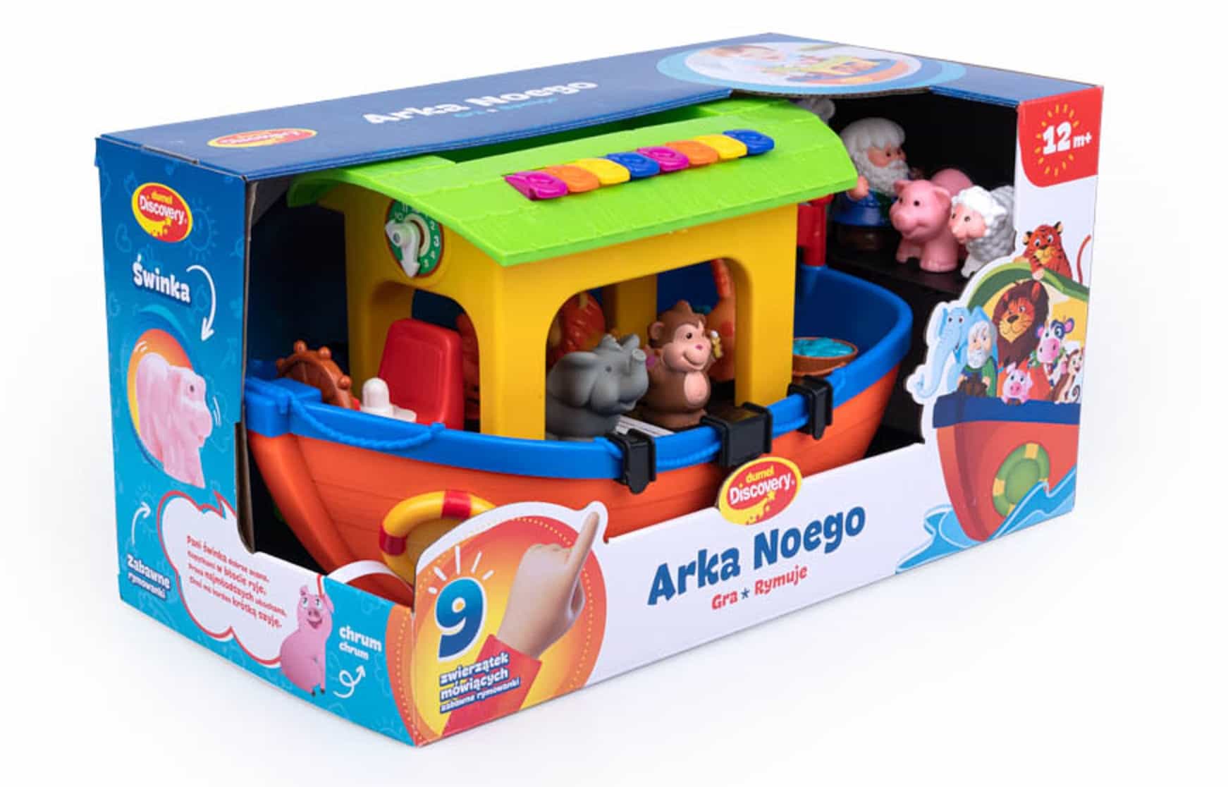 Arka Noego Dumel Zabawka Edukacyjna Interaktywna Sorter 12m+