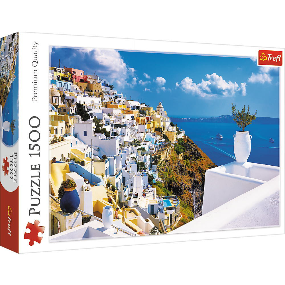 Puzzle 1500 elementów Santorini Grecja 26119 Trefl