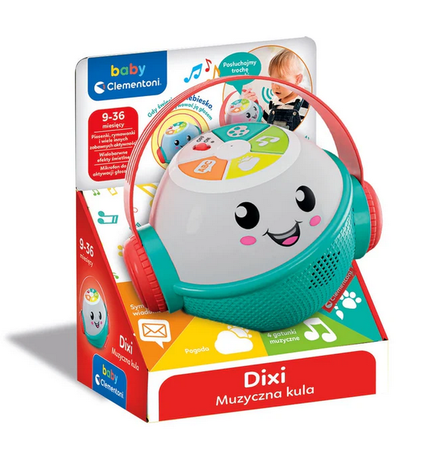Clementoni Dixi Muzyczna Kula malucha Interaktywna 