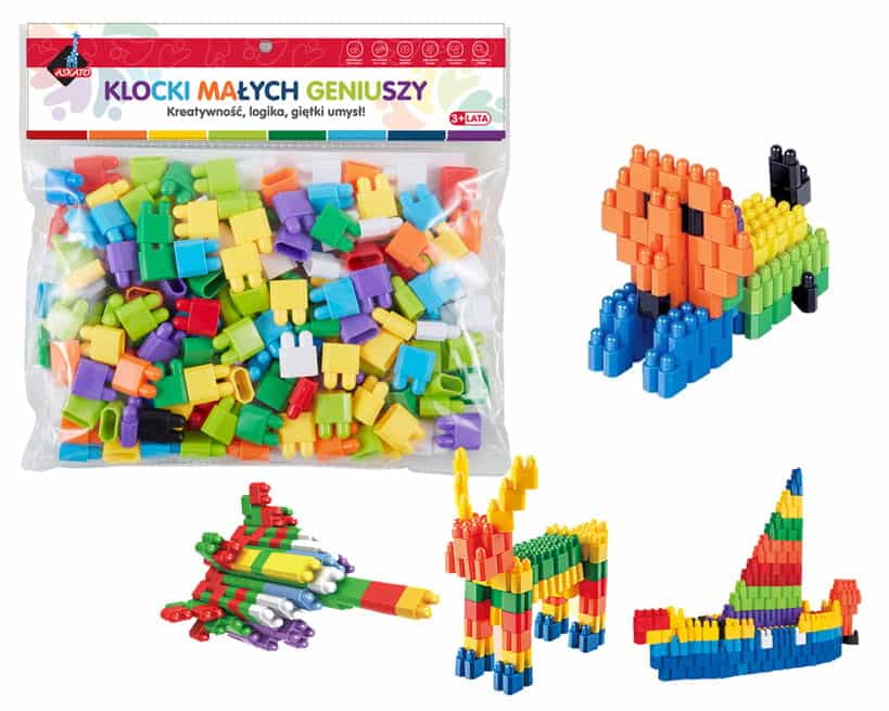 KLOCKI MAŁYCH GENIUSZY CEGIEŁKI 160 el. 102153 ASKATO