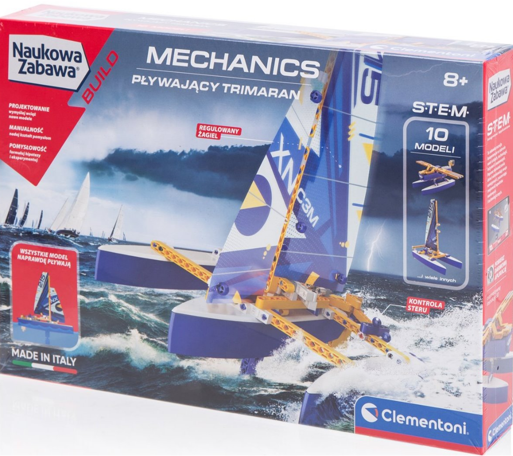 Laboratorium mechaniki pływający Trimaran Clementoni