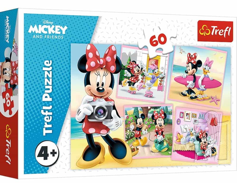 Trefl Puzzle 60 elementów Urocza Minnie 17360 