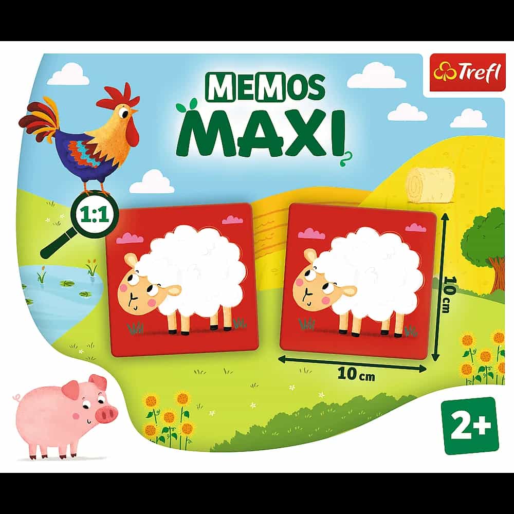 Gra Memos Maxi Zwierzęta na farmie Trefl