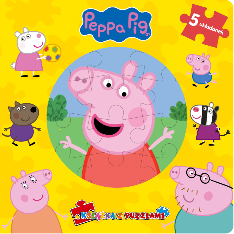 Świnka Peppa książka z puzzlami