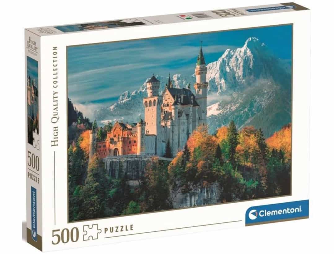 Puzzle 500 elemenów HQ Zamek Neuschwanstein Clementoni