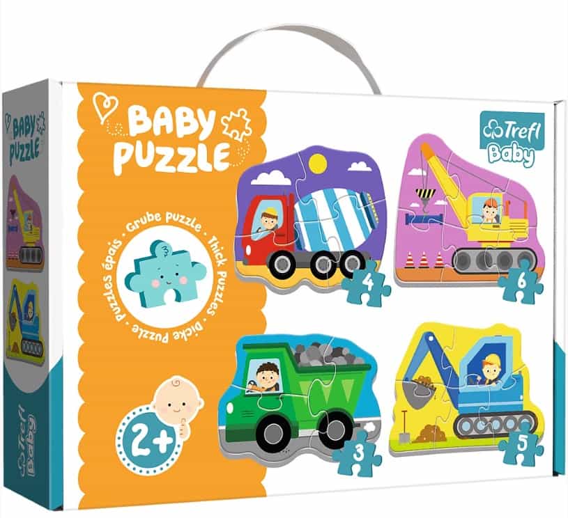 Puzzle Baby Classic Pojazdy na Budowie Trefl Baby 18 el.