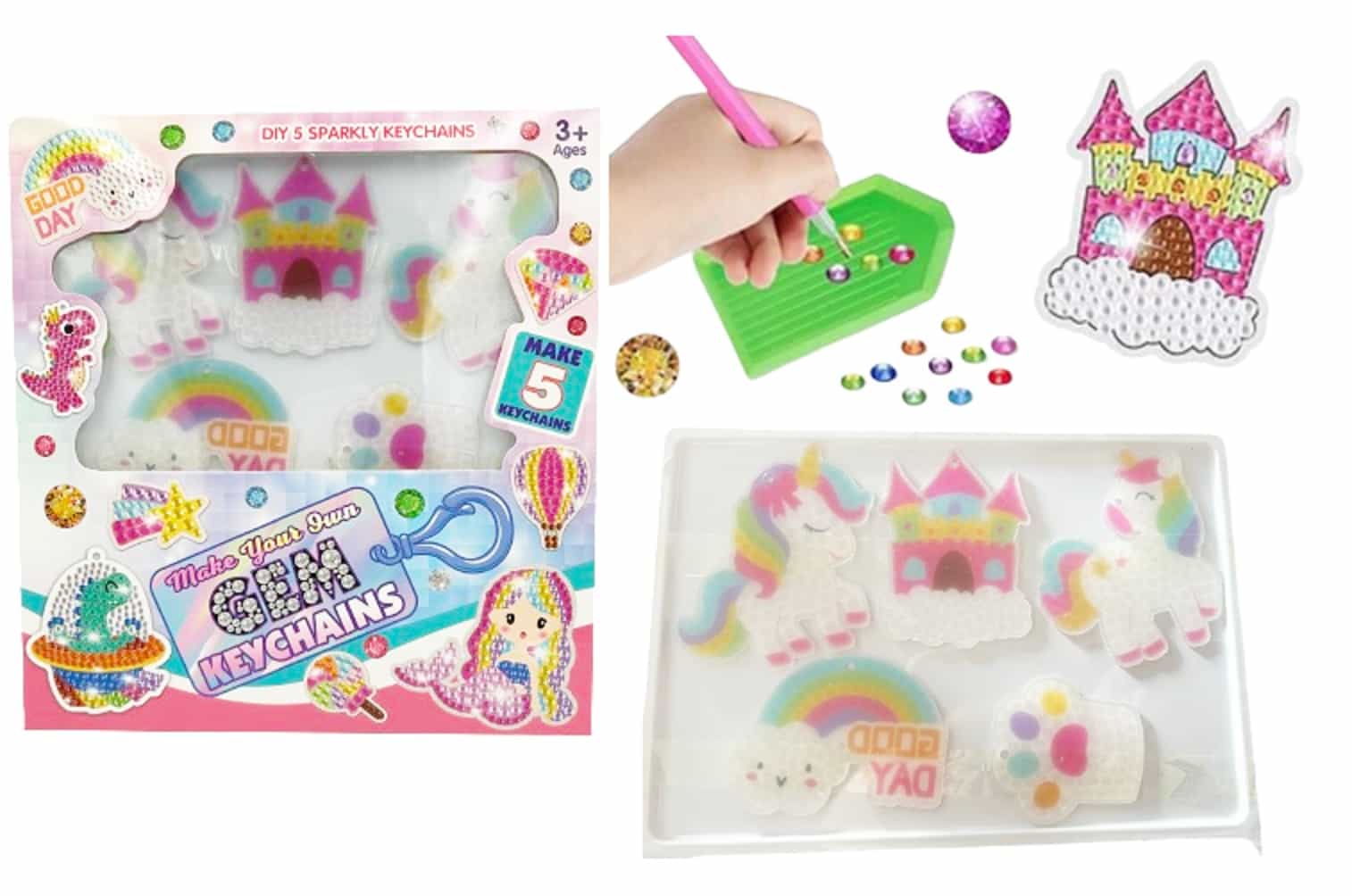 Diamentowe breloki Kraina Fantazji Zestaw Kreatywy DIY