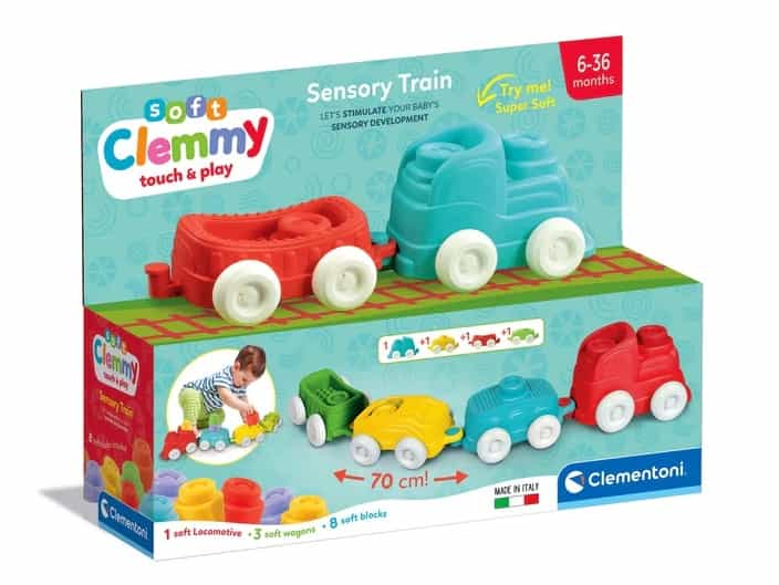 Clemmy pociąg sensoryczny dla Malucha Clementoni