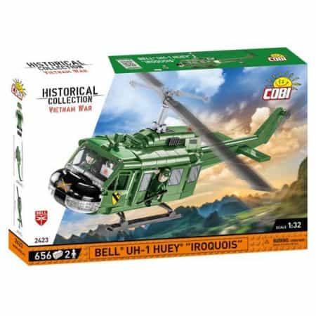 Klocki Śmigłowiec Vietnam Bell UH-1 Huey Iroquois 656 el.