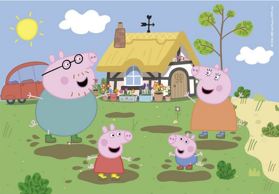 Puzzle Super Color Świnka Peppa Pig 30 el. Clementoni