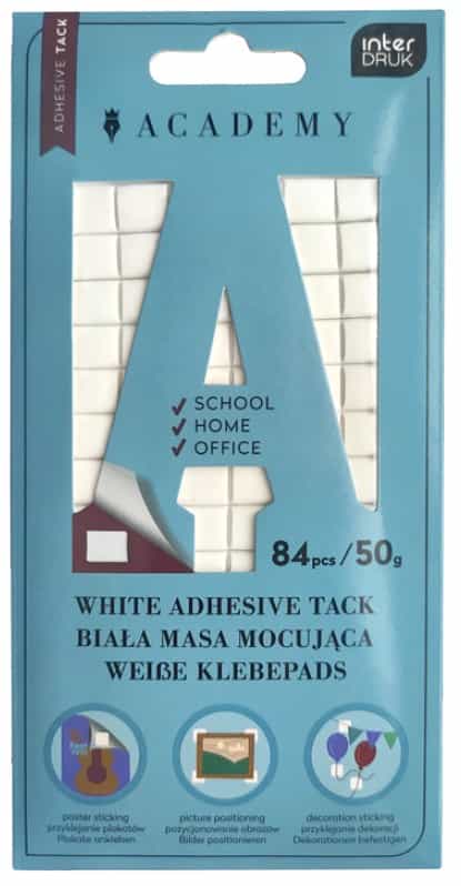 Biała masa mocująca 50g 84 sztuki Academy