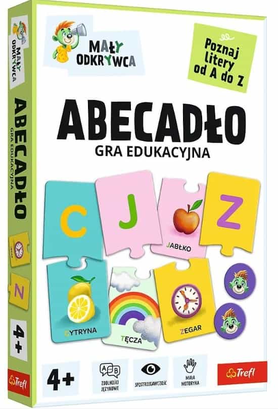Gra Edukacyjna Abecadło, Mały Odkrywca Poznaj Litery