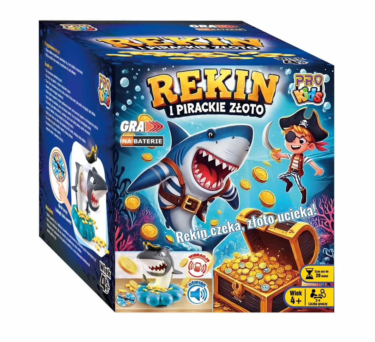 Gra zręcznościowa Rekin i pirackie złoto Pro Kids