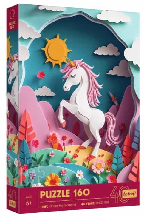 Puzzle 160 el. 3D Jednorożec 40-lecie Trefl
