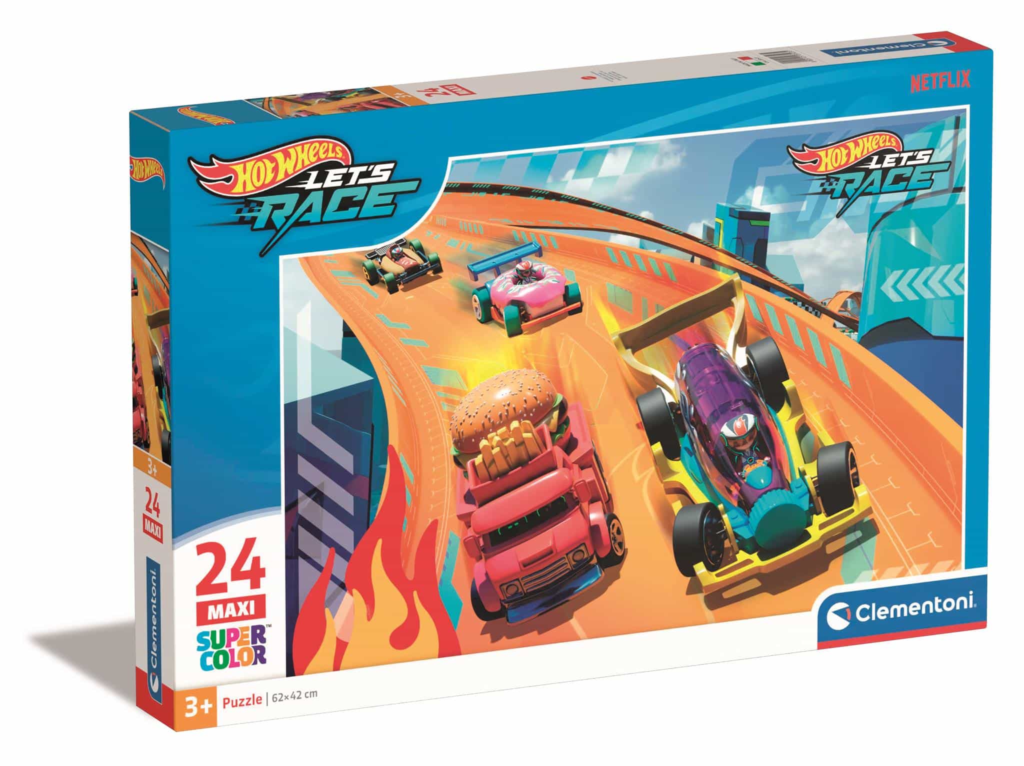 Puzzle 24 elementów Maxi Hotwheels Clementoni