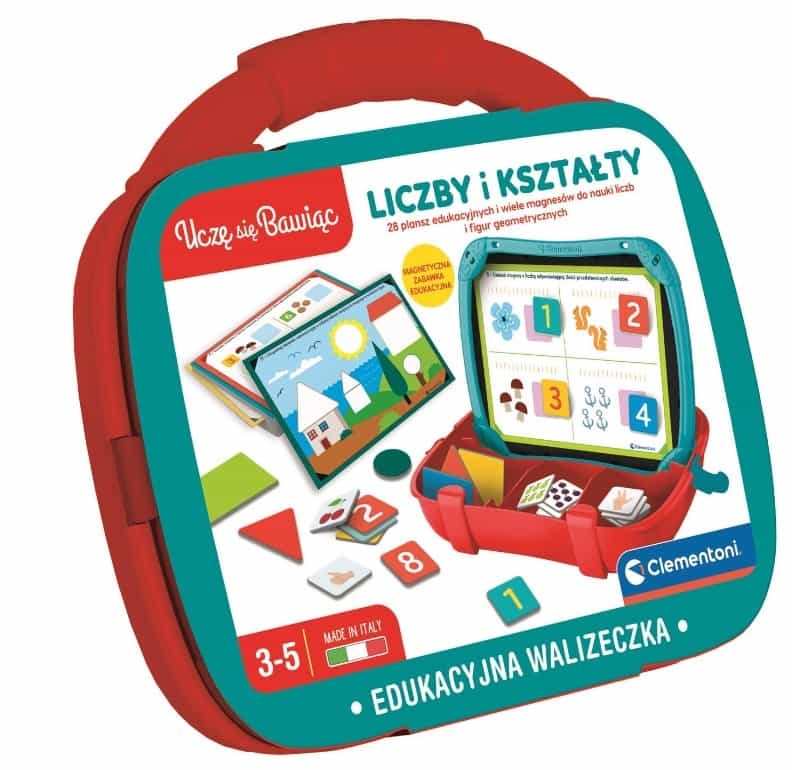 Edukacyjna Walizka do Nauki Kształtów i Liczb Clementoni