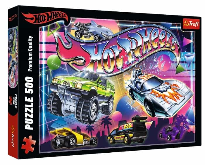 Puzzle 500 el. Hot Wheels, Lata 80-te Trefl