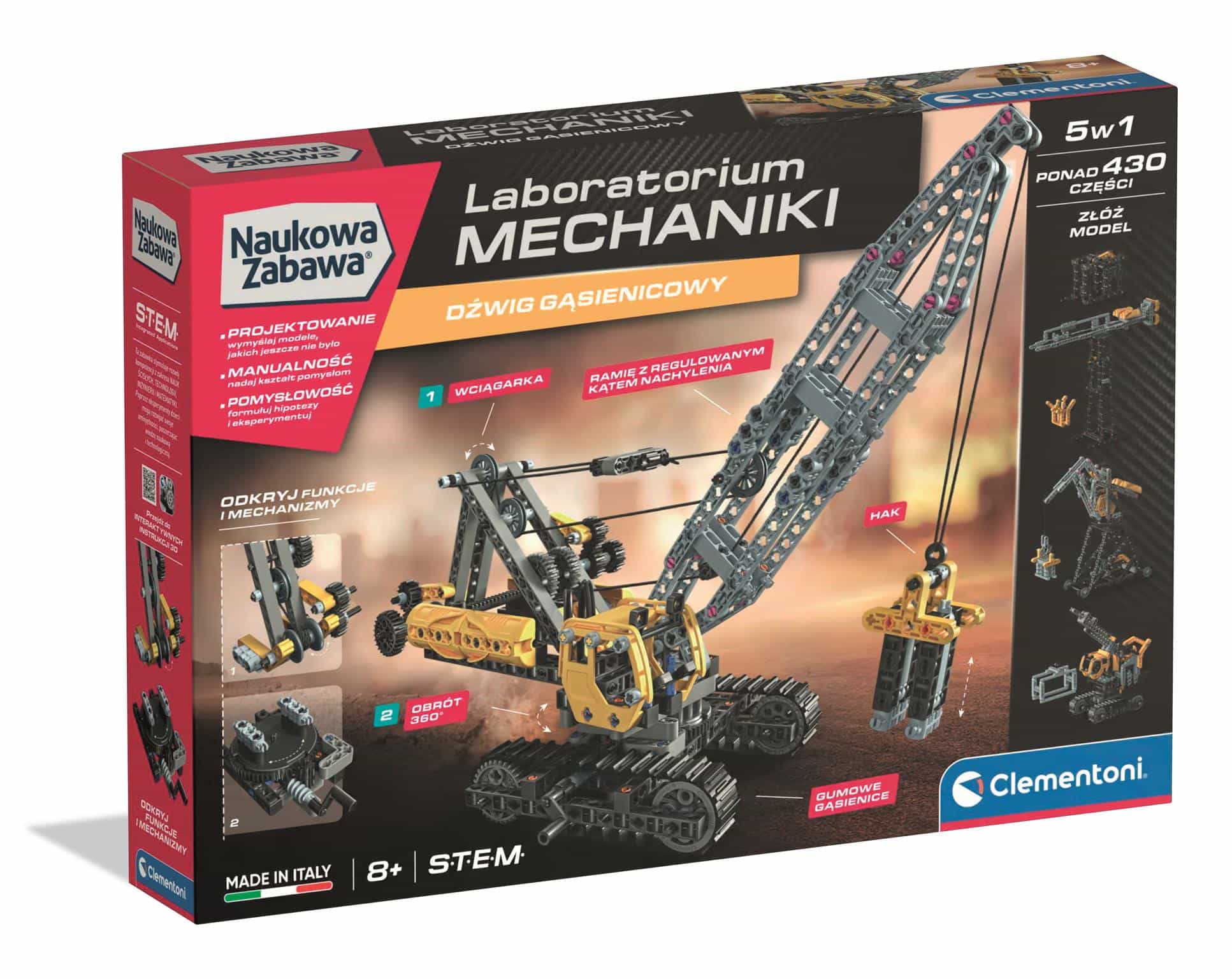 Laboratorium Mechaniki Dźwig Gąsienicowy Clementoni