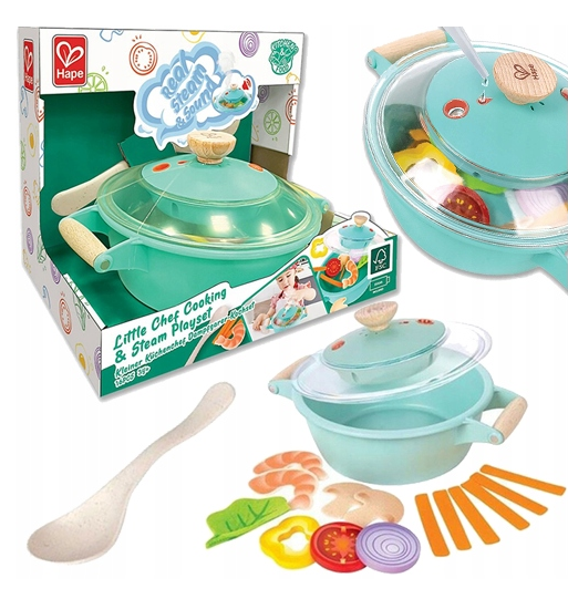 Hape Zestaw do Gotowania na Parze Garnek Funkcja Pary