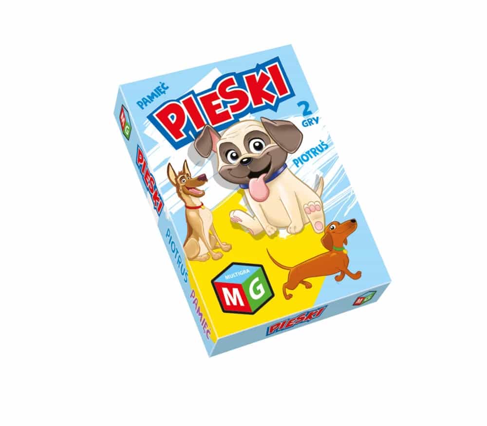 Karty Piotruś Pamięć Pieski Psy Multigra