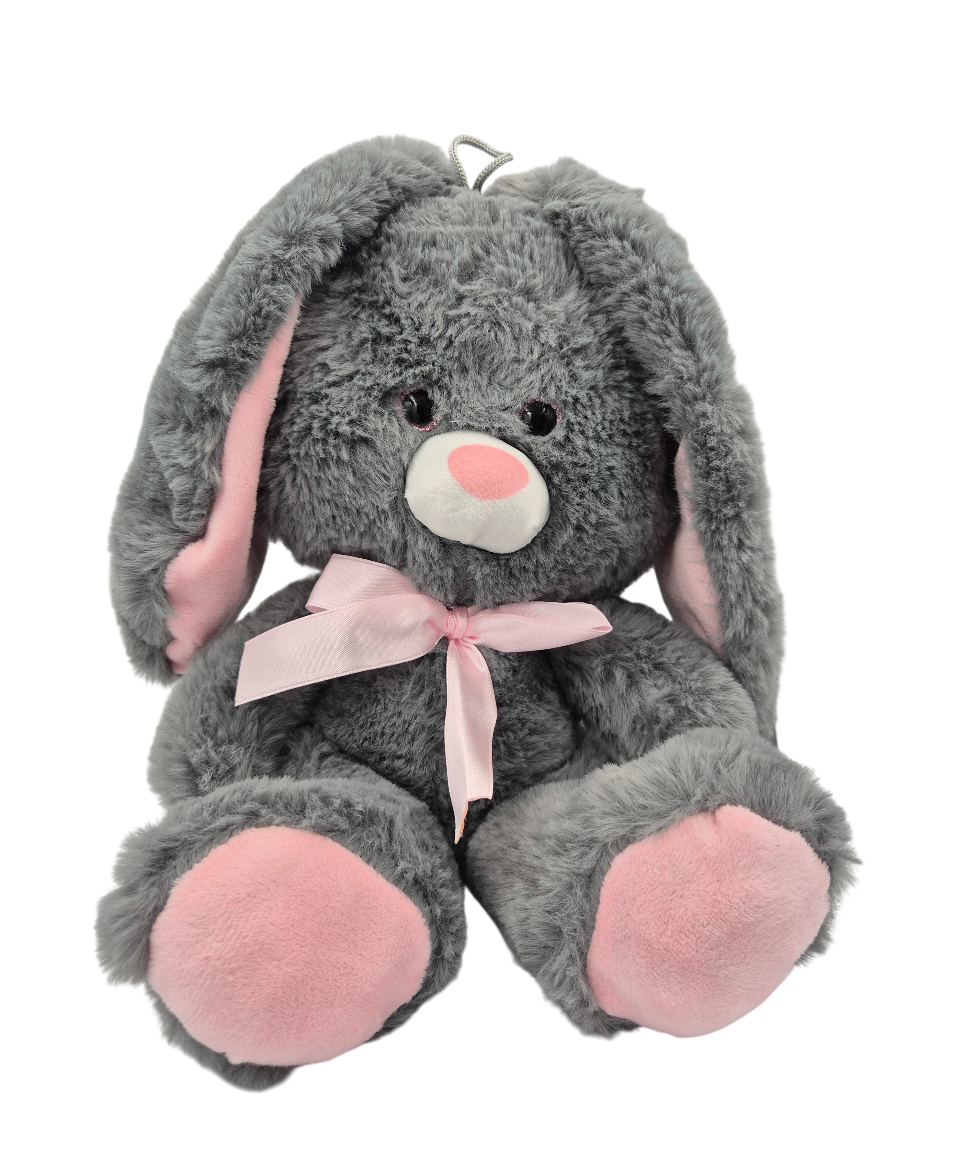 Maskotka Pluszak Zając Zajączek z Kokardką 22 cm