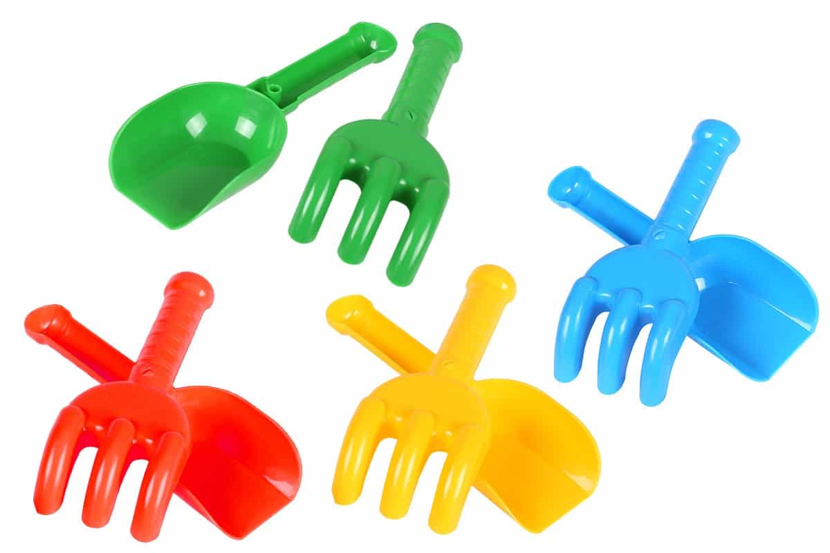 Mały Zestaw do Piasku Łopatka + Grabki 16,5 cm