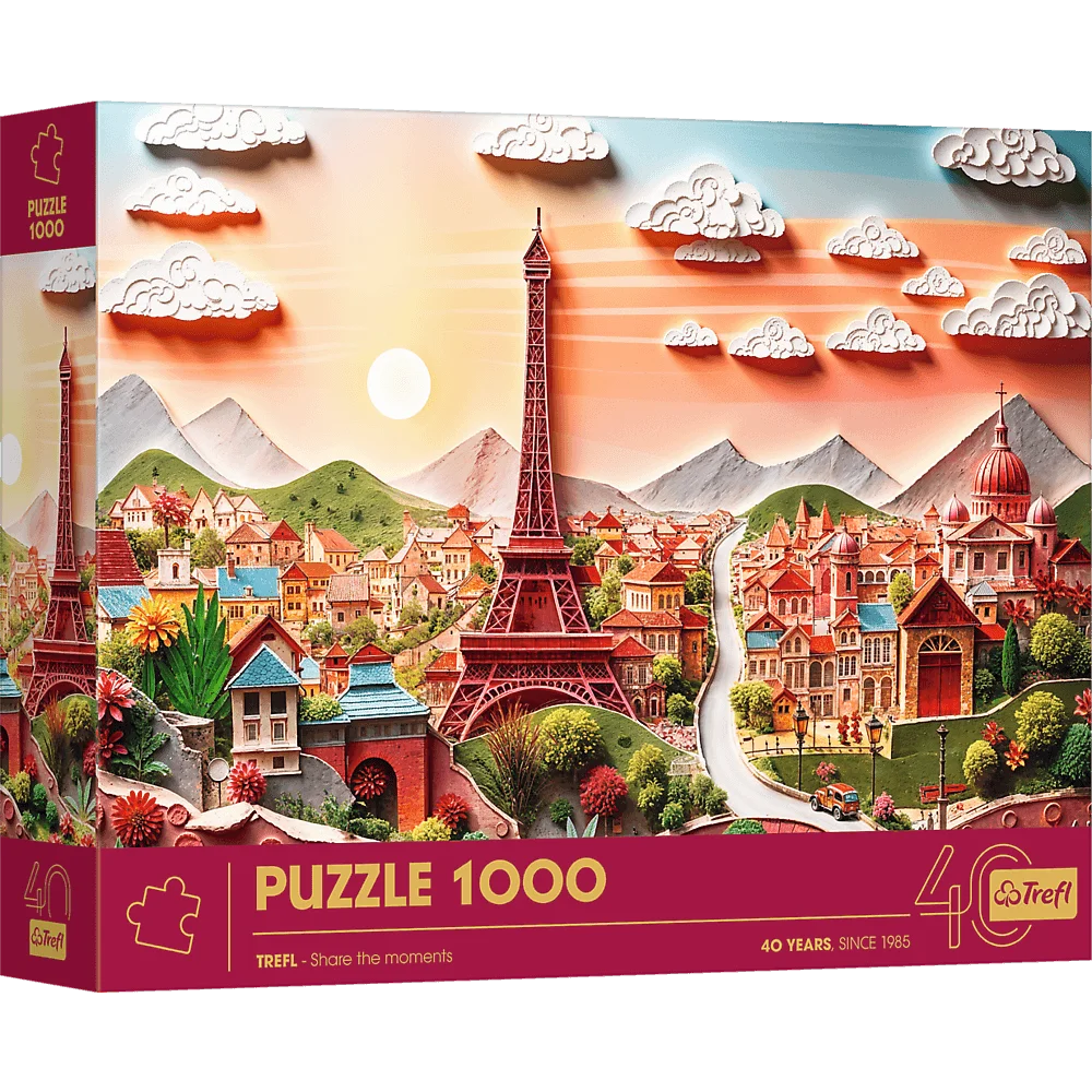 Puzzle z efektem 3D 1000 el. 40-lecie Trefl - Paryż