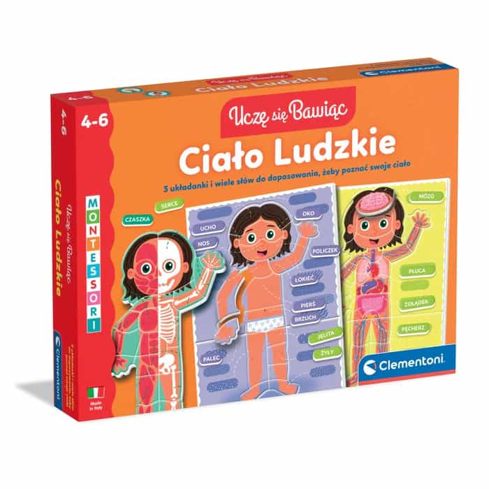 Gra Edukacyjna Ciało Ludzkie Uczę się Bawiąc Clementoni