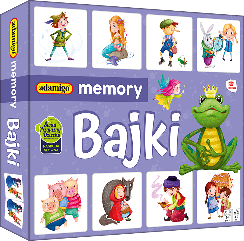 Gra Edukacyjna Memory Bajki Adamigo