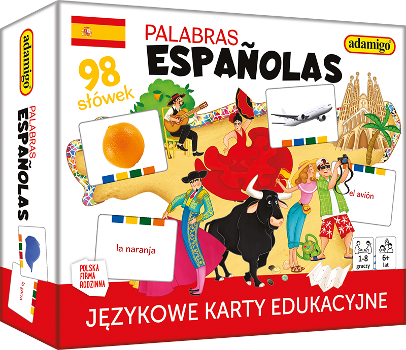 Gra Palabras Espanolas Językowe Karty Edukacyjne Adamigo